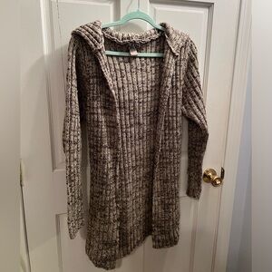 Cozy Belted Tan Sweater